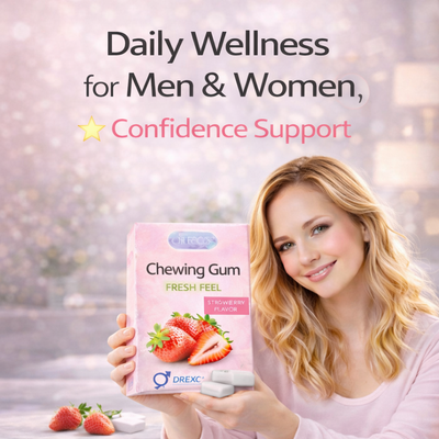 Strawberry gum with a refreshing twist.